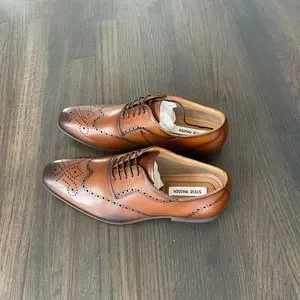 Shoes | Steve Madden Dimas Tan Leather Shoe | Poshmark display picture 2